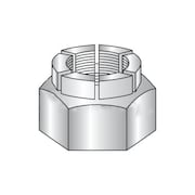 NEWPORT FASTENERS Flexible Top Lock Nut, 1/2"-20, Steel, Cadmium Plated, 0.285 in Ht, 100 PK 537803